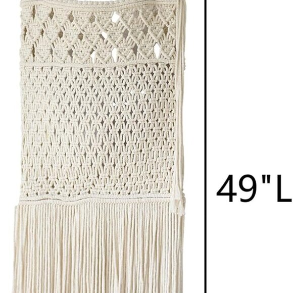 Woven Cotton Tote Bag Handcrafted Eco-Friendly Large Shoulder Purse - Picture 6 of 8